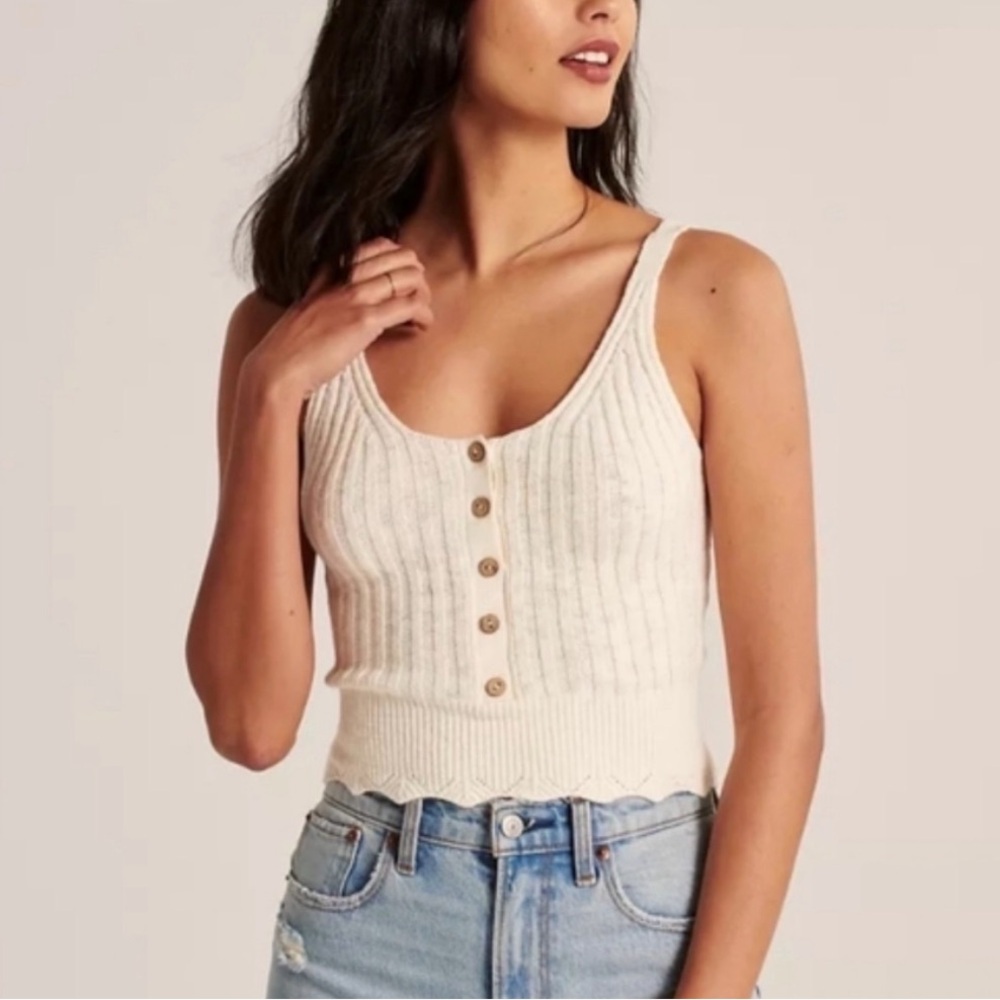 NWT Abercrombie & Fitch Cotton Tank Top Small